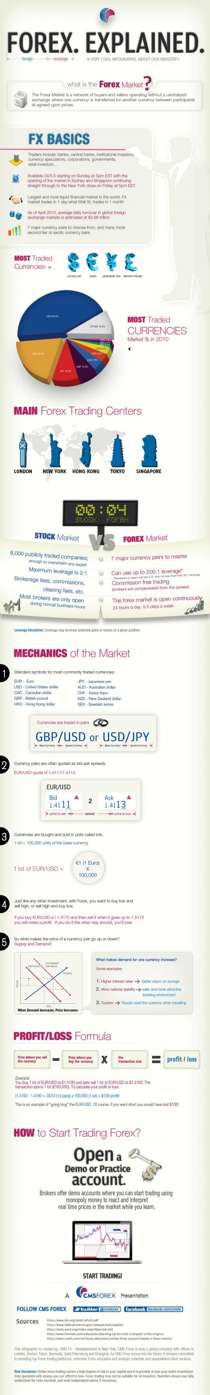 Forex Market Explained Infographic