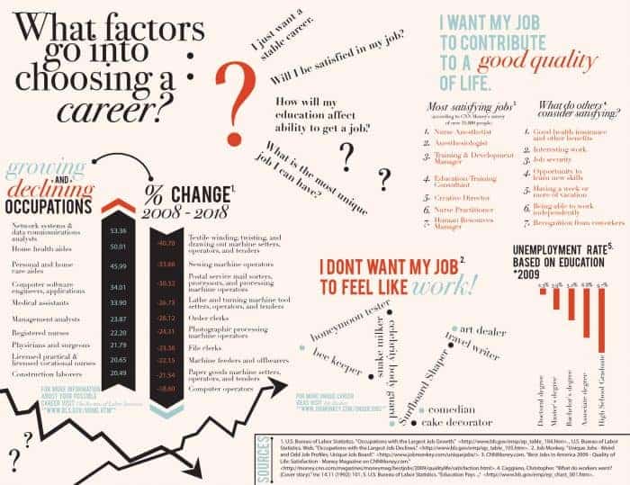 Choosing a Career Infographic