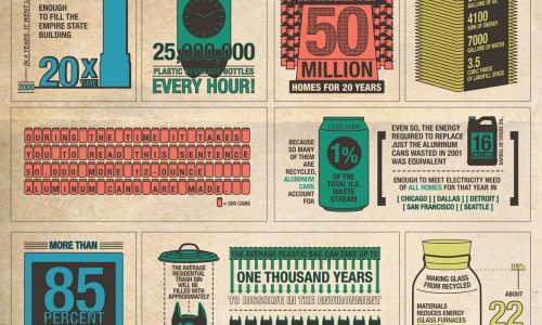 Recycling infographics