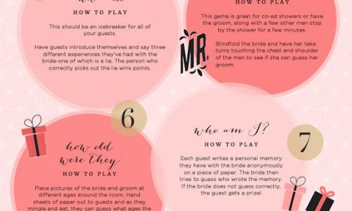 10 Pretty Perfect Bridal Shower Games Infographic