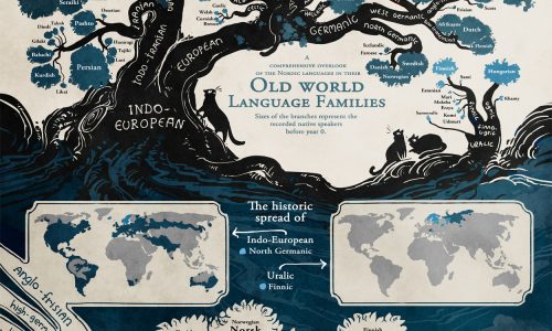Old World Language Families Infographic