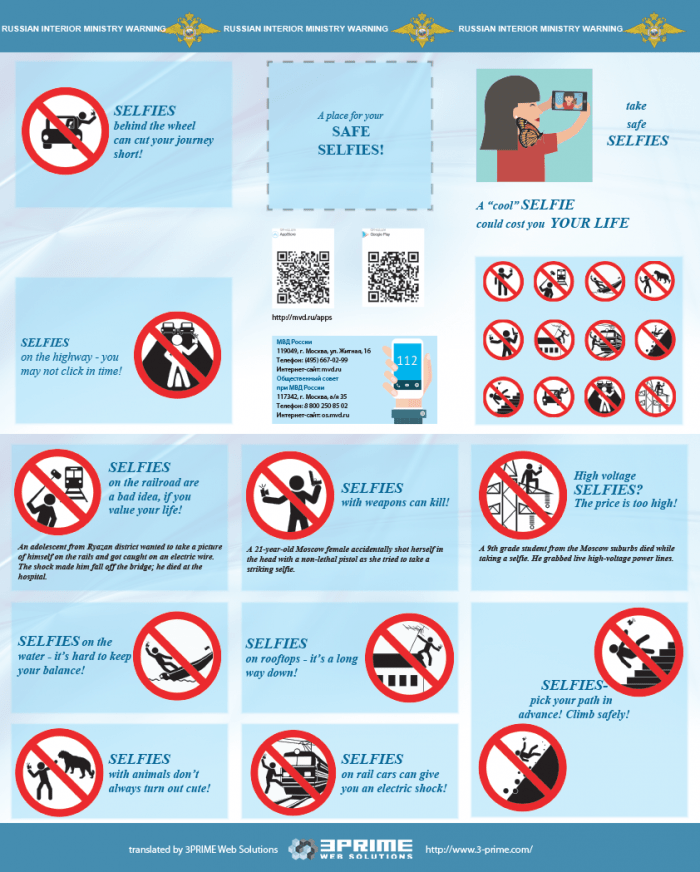 Russian Federation’s Guide To Taking Safer Selfies