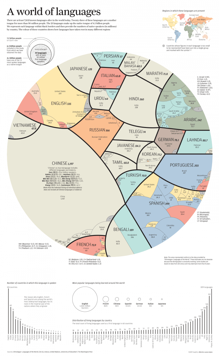 World’s Languages Infographic