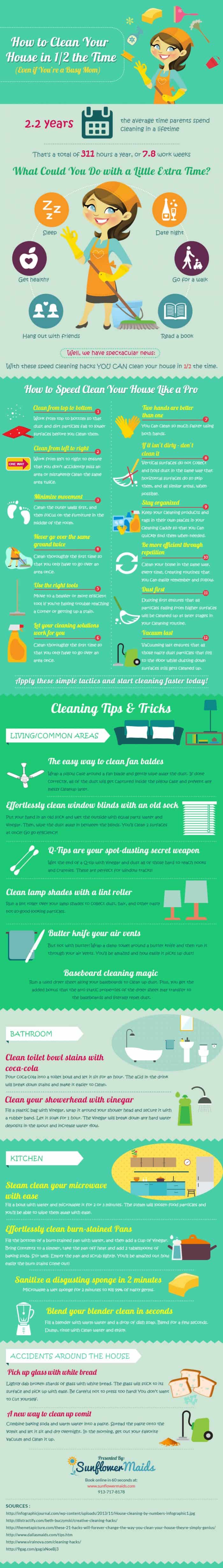 How to Clean Your House in Half The Time