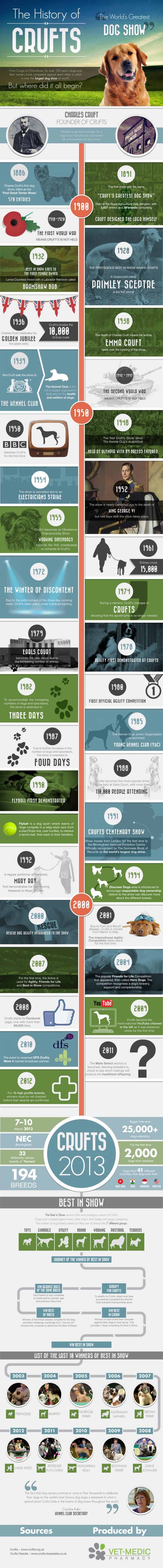 History of crufts infographic