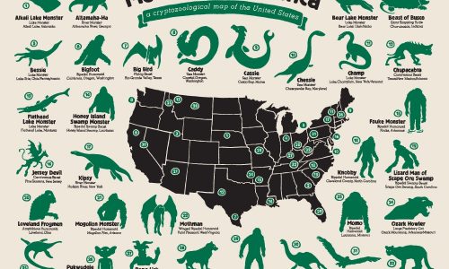 Monsters in america infographic