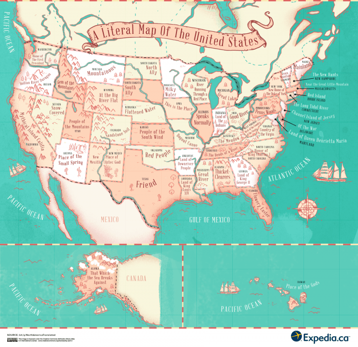 A Literal Translation Of Places In The United States