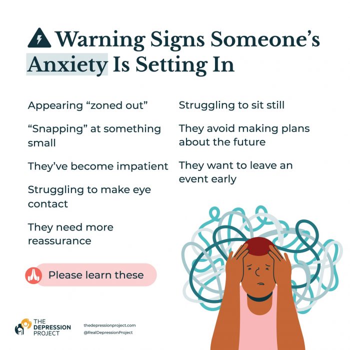 Signs Someone's Anxiety Is About To Take Over