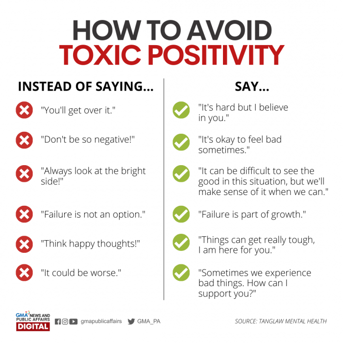 How to avoid toxic positivity