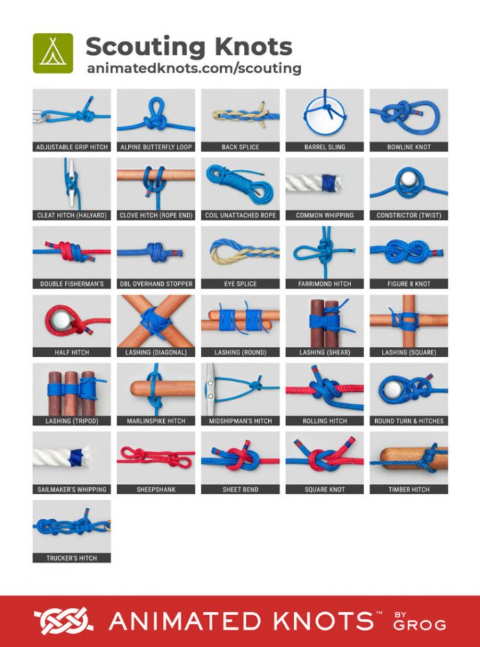 Different Kinds Of Scouting Knots