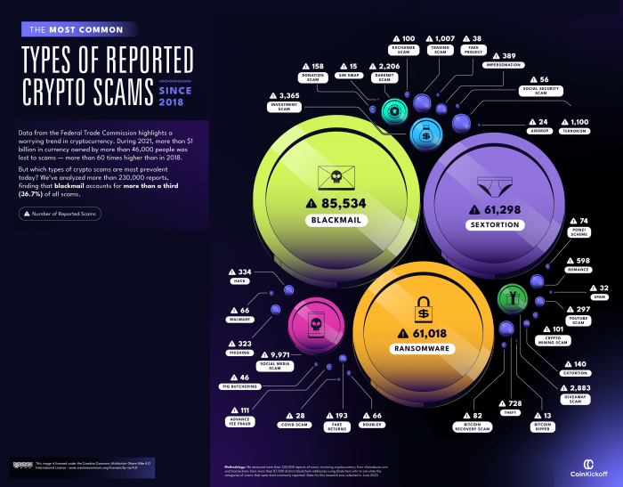 Common Types of Crypto Scams Reported
